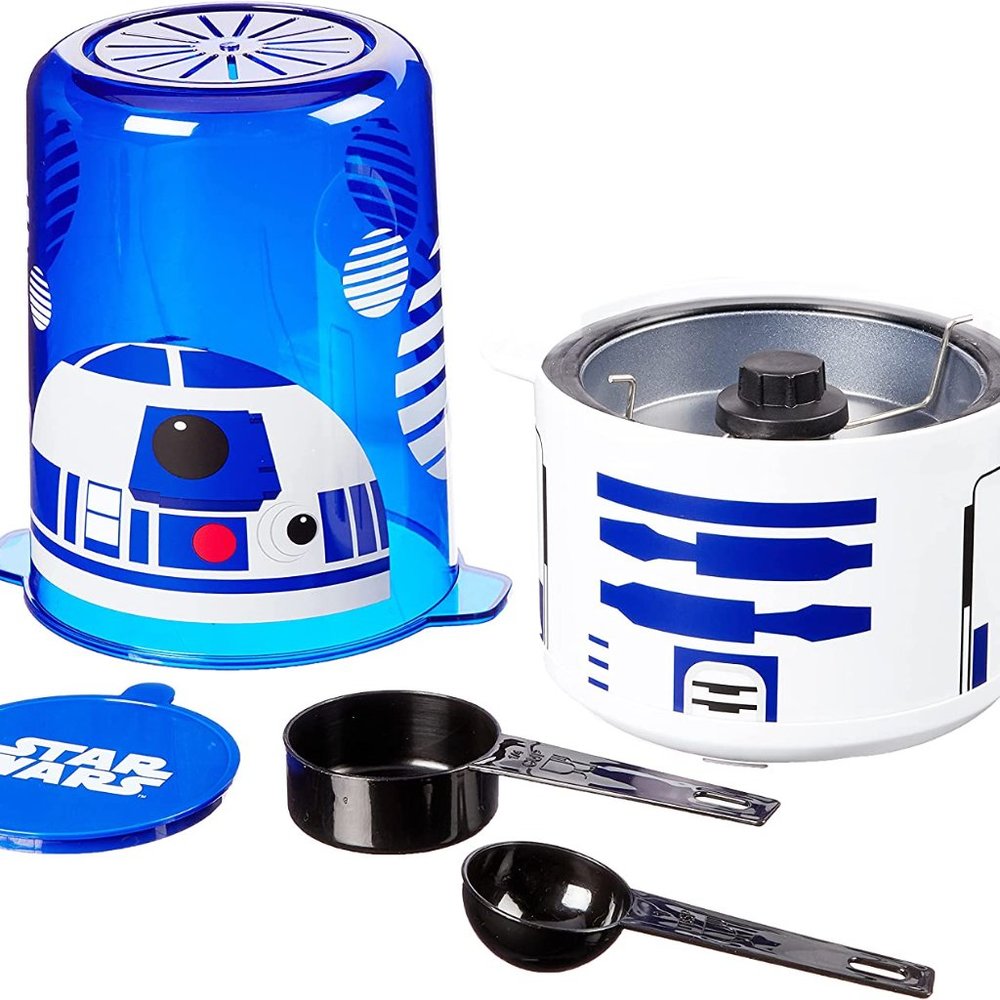 Star Wars * R2D2 Popcorn Popper, Blue/White - Picture 2 of 7